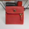Гаманець шкіряний Міні Крейзі Хорс матовий вінтажний Червоний