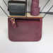 Монетниця на блискавці Крейзі Хорс матова Марсала