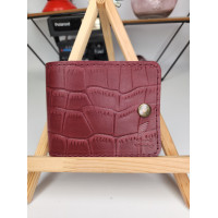 Гаманець жіночий шкіряний Остін Крокодил матовий Марсала Гаманець жіночий шкіряний Остін Крокодил матовий Марсала