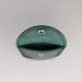 Шкіряна монетниця Півмісяць Кайзер глянцева Зелена