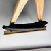 Шкіряний затискач для грошей із монетницею Крейзі Хорс матовий вінтажний Чорний